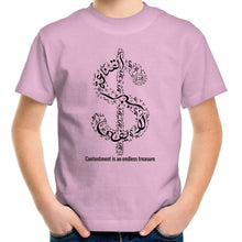Load image into Gallery viewer, AS Colour Kids Youth Crew T-Shirt (The Ultimate Wealth Design, Dollar Sign) (Double-Sided Print)
