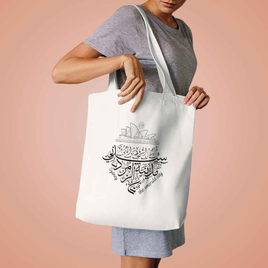 Cotton Tote Bag (The Emerald City, Sydney Design) (Double-Sided Print)
