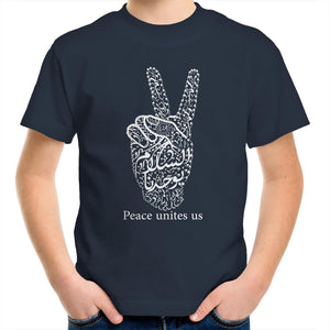 AS Colour Kids Youth Crew T-Shirt (The Pacifist, Peace Design) (Double-Sided Print)
