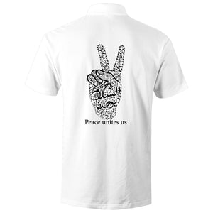 AS Colour Chad - S/S Polo Shirt (The Pacifist, Peace Design) (Double-Sided Print)