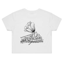 Load image into Gallery viewer, AS Colour - Women&#39;s Crop Tee (The Peace Spreader, Flower Design) (Double-Sided Print)
