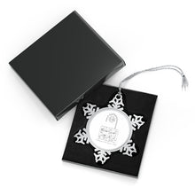 Load image into Gallery viewer, Pewter Snowflake Ornament (Patience, Lock Design) - Levant 2 Australia
