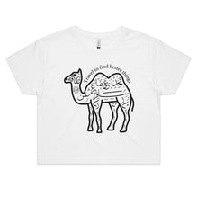 Load image into Gallery viewer, AS Colour - Women&#39;s Crop Tee (The Voyager, Camel Design) (Double-Sided Print)

