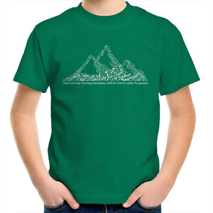AS Colour Kids Youth Crew T-Shirt (The Ambitious, Mountain Design) (Double-Sided Print)