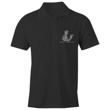 Load image into Gallery viewer, AS Colour Chad - S/S Polo Shirt (The Educated, Book Design) (Double-Sided Print)
