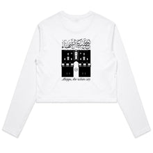 Load image into Gallery viewer, AS Colour - Women&#39;s Long Sleeve Crop Tee (Aleppo, the White City) (Double-Sided Print)
