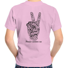 Load image into Gallery viewer, AS Colour Kids Youth Crew T-Shirt (The Pacifist, Peace Design) (Double-Sided Print)
