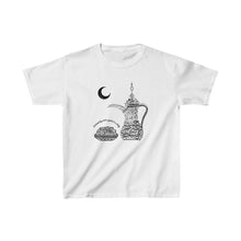 Load image into Gallery viewer, Kids Heavy Cotton™ Tee (The Arab Hospitality, Coffee Pot Design) (Double-Sided Print)
