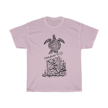 Load image into Gallery viewer, Unisex Heavy Cotton Tee (Ditch Plastic! - Turtle Design) (Double-Sided Print)
