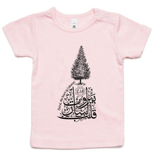 Load image into Gallery viewer, AS Colour - Infant Wee Tee (Beirut, the heart of Lebanon - Cedar Design)
