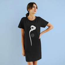 Load image into Gallery viewer, Organic T-Shirt Dress (Arabic Script Edition, Meem _m_ م) (Front Print)
