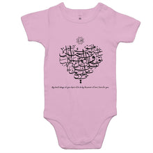 Load image into Gallery viewer, AS Colour Mini Me - Baby Onesie Romper (The Power of Love, Heart Design)
