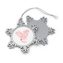 Load image into Gallery viewer, Pewter Snowflake Ornament (The 31 Ways of Love)
