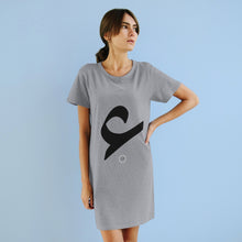 Load image into Gallery viewer, Organic T-Shirt Dress (Arabic Script Edition, Hamzah _ʔ_ ء) (Front Print)
