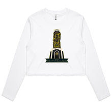 Load image into Gallery viewer, AS Colour - Women&#39;s Long Sleeve Crop Tee (Homs, the City of Black Rocks) (Double-Sided Print)
