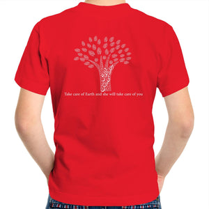 AS Colour Kids Youth Crew T-Shirt (The Environmentalist, Tree Design) (Double-Sided Print)