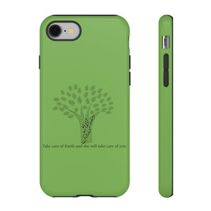 Tough Cases Apple Green (The Environmentalist, Tree Design)