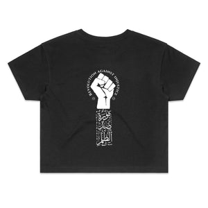 AS Colour - Women's Crop Tee (The Justice Seeker, Revolution Design) (Double-Sided Print)