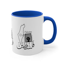 Load image into Gallery viewer, 11oz Accent Mug (Palestine Design)
