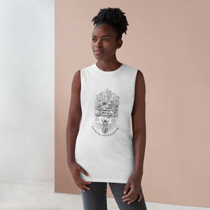 Unisex Barnard Tank (Save the Bees! Conserve Biodiversity!) (Double-Sided Print)