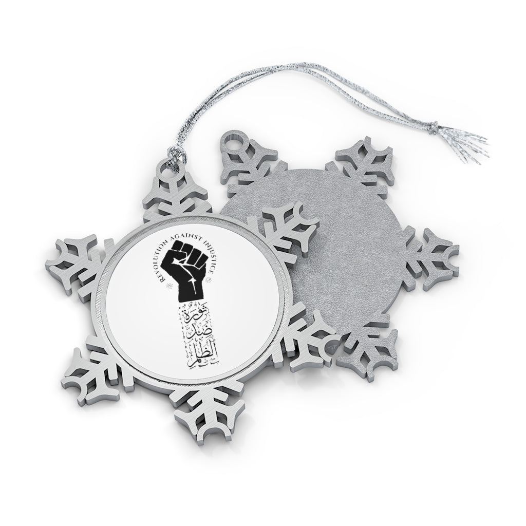 Pewter Snowflake Ornament (The Justice Seeker, Revolution Design) - Levant 2 Australia
