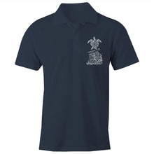 Load image into Gallery viewer, AS Colour Chad - S/S Polo Shirt (Ditch Plastic! - Turtle Design) (Double-Sided Print)
