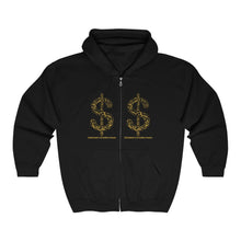 Load image into Gallery viewer, Unisex Heavy Blend™ Full Zip Hooded Sweatshirt (The Ultimate Wealth Design, Dollar Sign) - Levant 2 Australia
