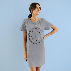 Organic T-Shirt Dress (The Change, Time Design) - Levant 2 Australia