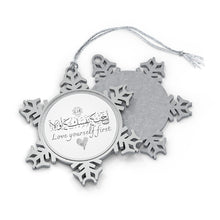 Load image into Gallery viewer, Pewter Snowflake Ornament (Self-Appreciation, Heart Design) - Levant 2 Australia
