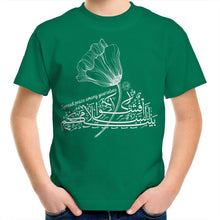 Load image into Gallery viewer, AS Colour Kids Youth Crew T-Shirt (The Peace Spreader, Flower Design) (Double-Sided Print)
