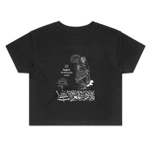 Load image into Gallery viewer, AS Colour - Women&#39;s Crop Tee (The Land of the Sunset, Maghreb Design) (Double-Sided Print)
