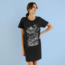 Load image into Gallery viewer, Organic T-Shirt Dress (Ocean Spirit, Whale Design) (Double-Sided Print)
