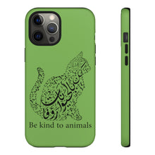 Load image into Gallery viewer, Tough Cases Apple Green (The Animal Lover, Cat Design)
