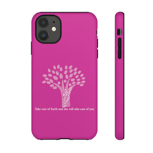Tough Cases Red Violet (The Environmentalist, Tree Design)