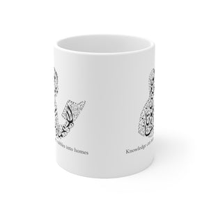 Ceramic Mug 11oz (The Educated, Book Design) - Levant 2 Australia