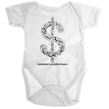 Load image into Gallery viewer, Ramo - Organic Baby Romper Onesie (The Ultimate Wealth Design, Dollar Sign)
