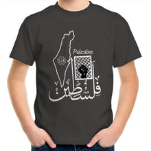 Load image into Gallery viewer, AS Colour Kids Youth Crew T-Shirt (Palestine Design) (Double-Sided Print)
