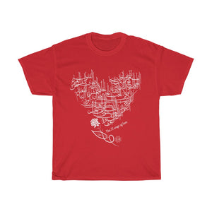Unisex Heavy Cotton Tee (The 31 Ways of Love) (Double-Sided Print)