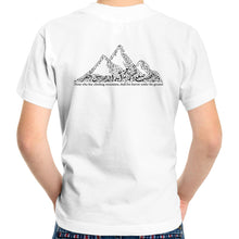 Load image into Gallery viewer, AS Colour Kids Youth Crew T-Shirt (The Ambitious, Mountain Design) (Double-Sided Print)
