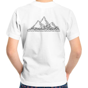 AS Colour Kids Youth Crew T-Shirt (The Ambitious, Mountain Design) (Double-Sided Print)
