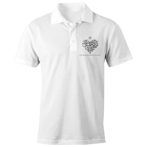 AS Colour Chad - S/S Polo Shirt (The Power of Love, Heart Design) (Double-Sided Print)
