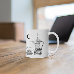Ceramic Mug 11oz (The Arab Hospitality, Coffee Pot Design)