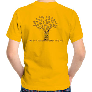 AS Colour Kids Youth Crew T-Shirt (The Environmentalist, Tree Design) (Double-Sided Print)