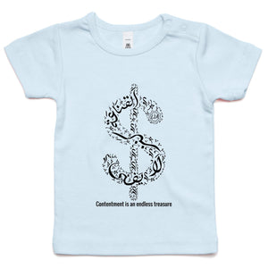 AS Colour - Infant Wee Tee (The Ultimate Wealth Design, Dollar Sign)