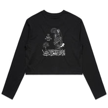 Load image into Gallery viewer, AS Colour - Women&#39;s Long Sleeve Crop Tee (The Land of the Sunset, Maghreb Design) (Double-Sided Print)
