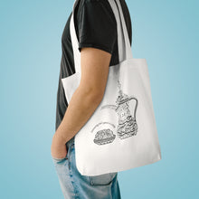 Load image into Gallery viewer, Cotton Tote Bag (The Arab Hospitality, Coffee Pot Design) (Double-Sided Print)
