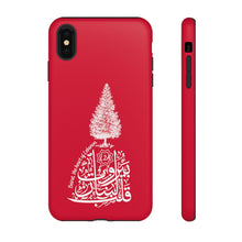 Load image into Gallery viewer, Tough Cases Red (Beirut, the heart of Lebanon - Cedar Design)
