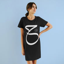 Load image into Gallery viewer, Organic T-Shirt Dress (Arabic Script Edition, Ḥa&#39;a _ħ_ ح) (Front Print)
