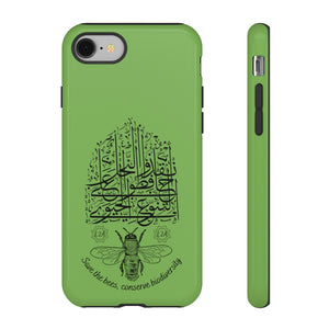 Tough Cases Apple Green (Save the Bees! Conserve Biodiversity!)
