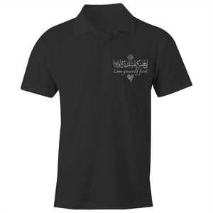 AS Colour Chad - S/S Polo Shirt (Self-Appreciation, Heart Design) (Double-Sided Print)